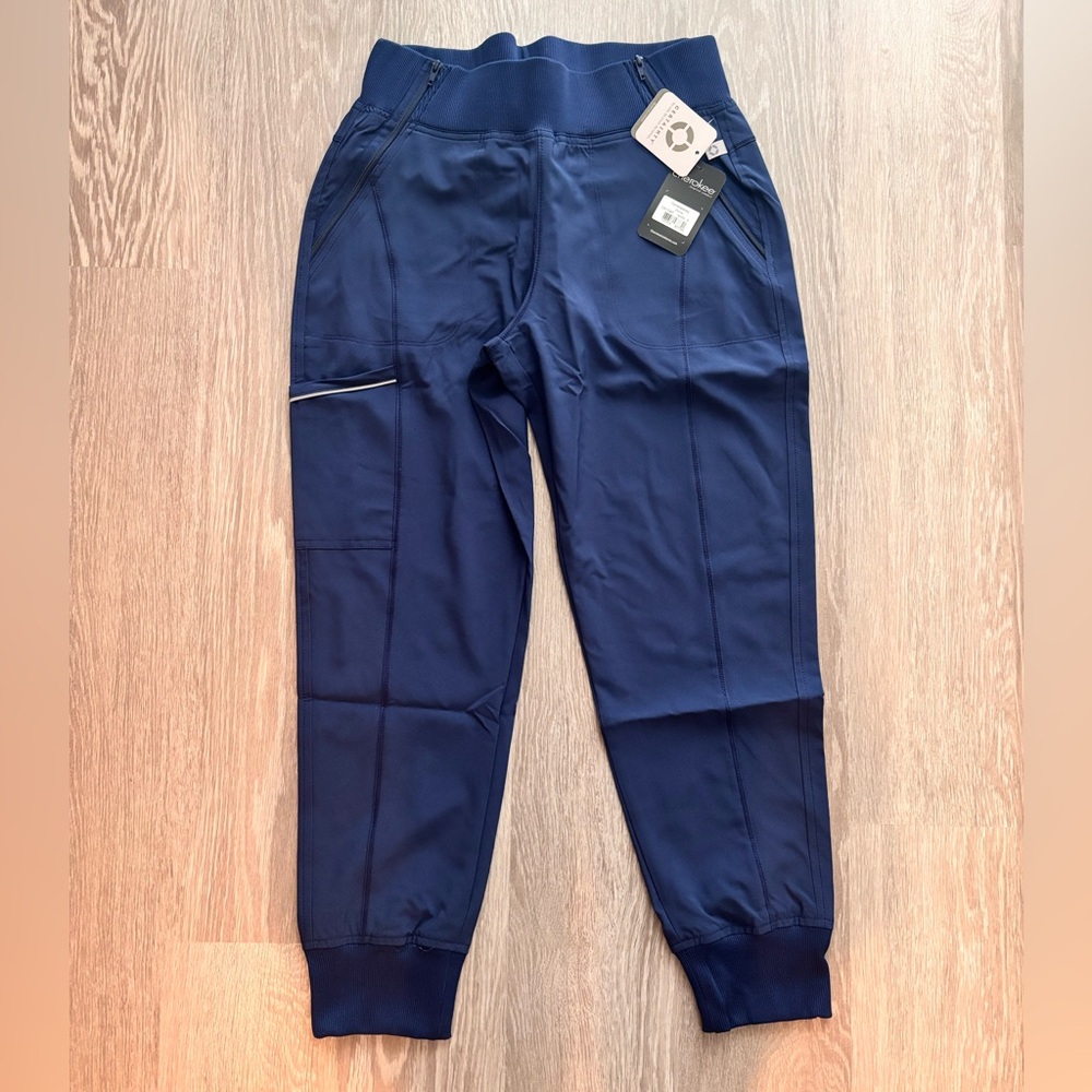 Cherokee Infinity Scrub Pants Small Petite Navy Blue